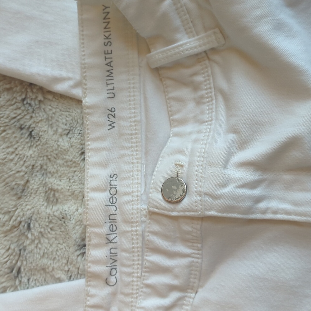Calvin Klein Ultimate White Skinny Pants - Picture 3 of 5